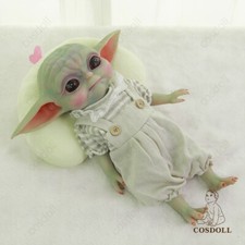 COSDOLL 13.5" Muñeca Elfa YoYo Adorable Muñeca Bebé Renacido ​Muñeca Platino Silicona EE. UU.