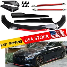 For BMW Front Bumper Lip Splitter Spoiler Body Kit Side Skirt