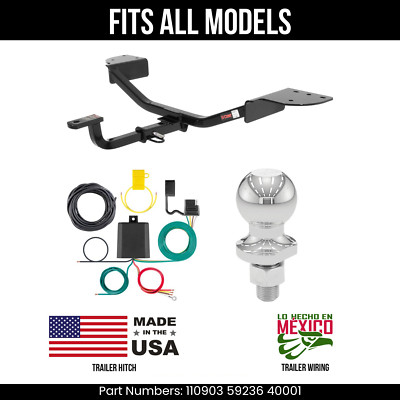 CURT Class 1 Trailer Hitch, 1-1/4 In. Ball Mount, Select Audi A3 A3 Quattro 113993