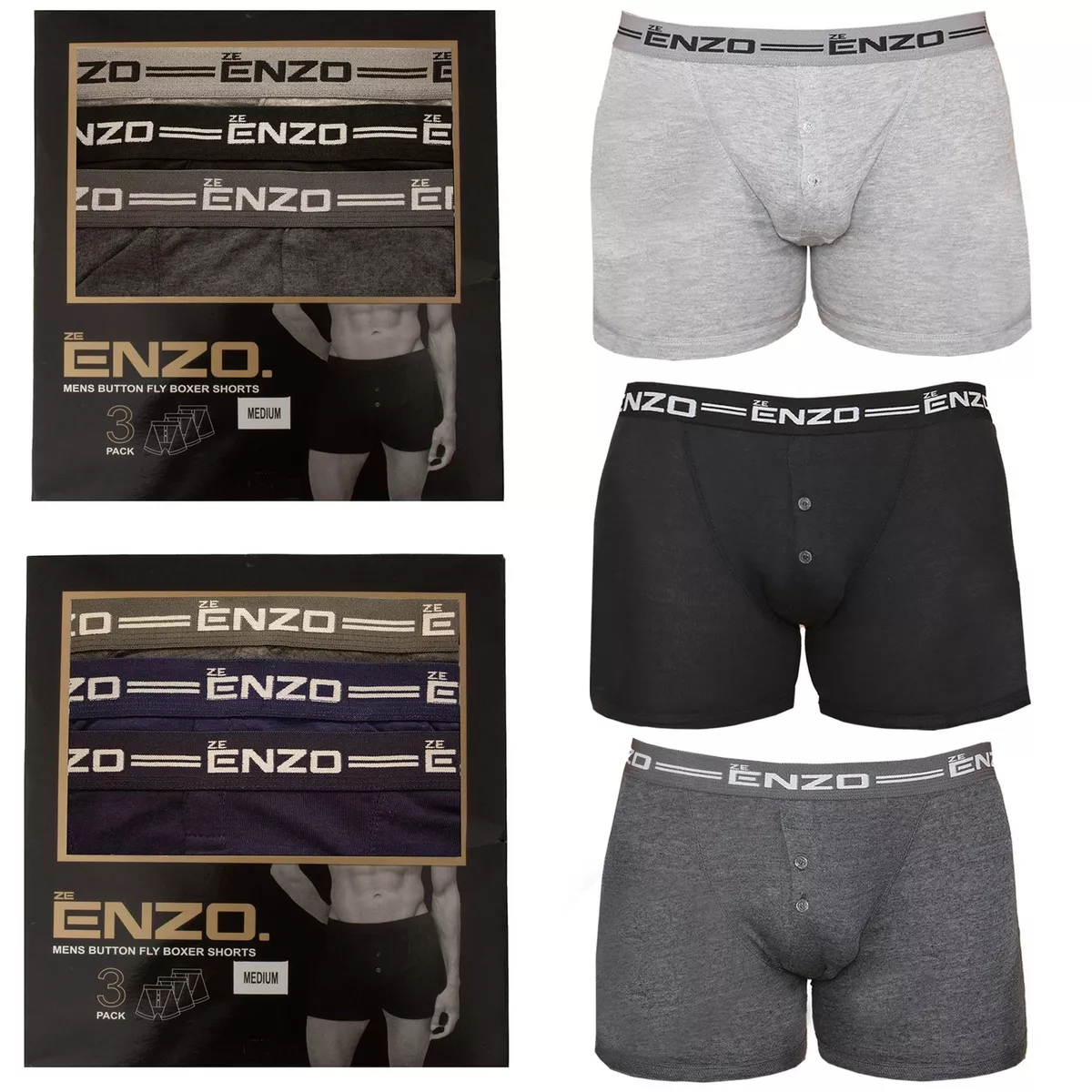 Mens cotton shop boxer shorts multipack