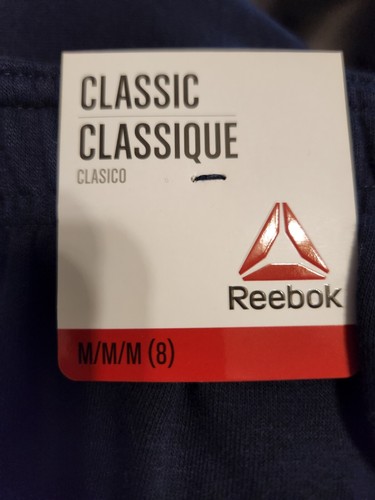 Reebok Youth Star Shorts Navy/White Sz M 8 Athletic Brand New w Tag - Picture 8 of 9
