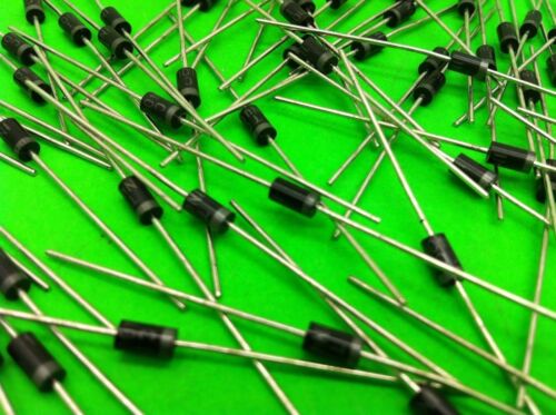 1N4007 (500 Stück) Gleichrichterdiode 1 AMP 1000 Volt DO-41 Stück US kostenloser Versand - Bild 2 von 5