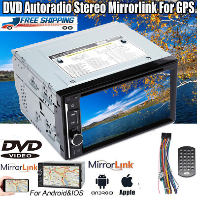 For Chevrolet Silverado 2Din 6.2'' Car Stereo DVD Touchscreen Mirrorlink Player