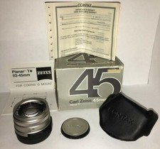 Contax ZEISS Planar T 45mm f/2 AF G Lens for sale online | eBay Contax ZEISS Planar T 45mm f/2 AF G Lens for sale online | eBay