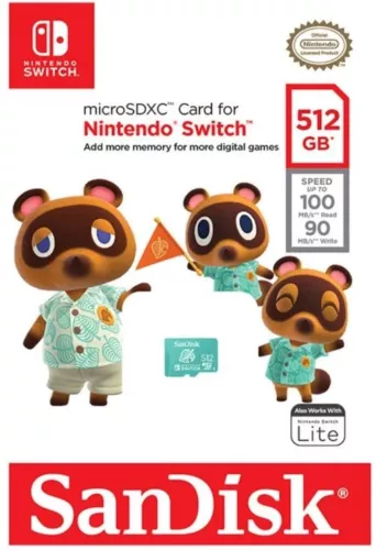SanDisk 512GB micro SD XC (UHS-I U3-100MB/s) Memory Card For Nintendo Switch UK