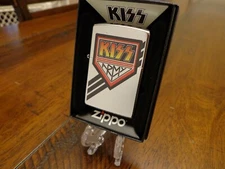 KISS ARMY STREET CHROME ZIPPO LIGHTER MINT IN BOX