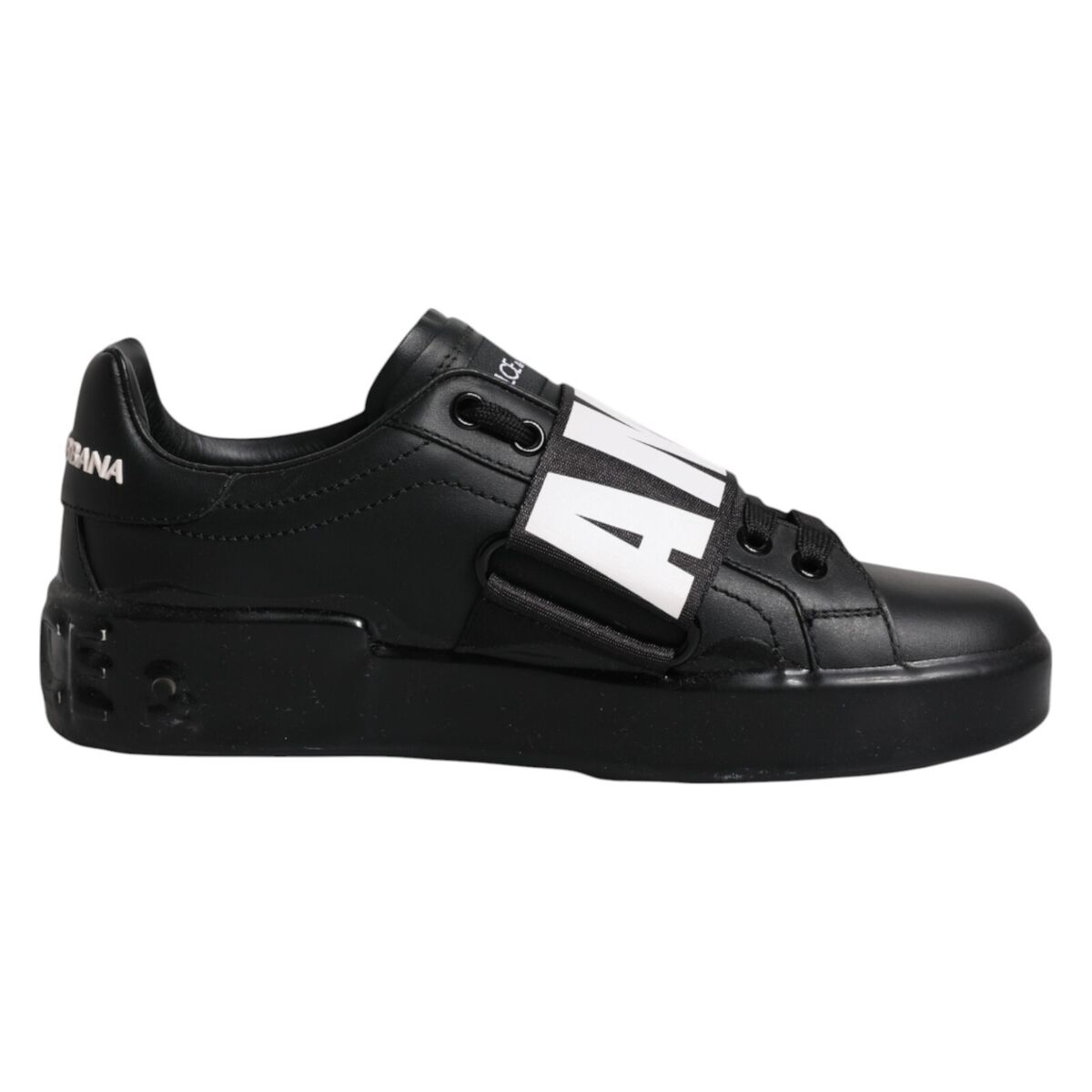 DOLCE & GABBANA Shoes Black D&G AMORE Low Top Sneakers EU37 DOLCE & GABBANA Shoes Black D&G AMORE Low Top Sneakers EU37