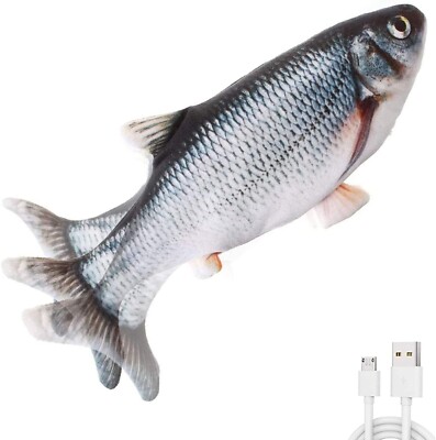 PawfectPals Touch Sensitive Moving Dancing Floppy Fish Toy with