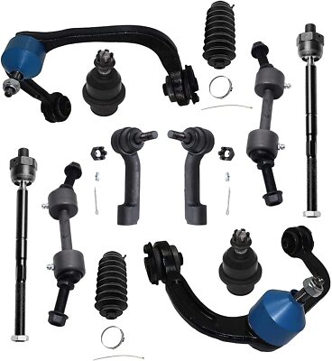 2009 Ford Expedition 12pc Front Upper Lower Control Arms Tie Rods Sway Bar Links Suspension Kit