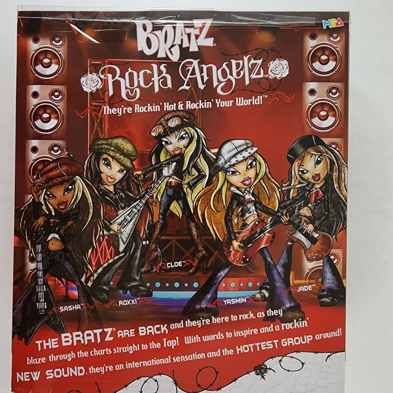 Bratz YASMIN Rock Angelz Doll 20 Year Anniversary 2021 Release NRFB Poster Set