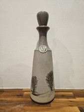 Rare Mike Pollard Studio Art Pottery Mocha Ware Devon Decanter 34cm