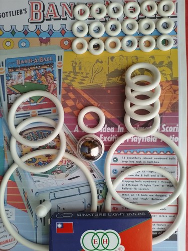Kit élastique Silicone Transparent Pour Flipper Devil's Dare De Gottlieb - Neuf