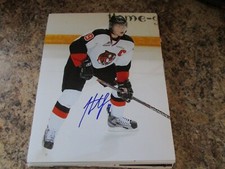 HUNTER SHINKARUK SIGNED 8X10 MATTE PHOTO TEAM CANADA MEDICINE HAT TIGERS (F)