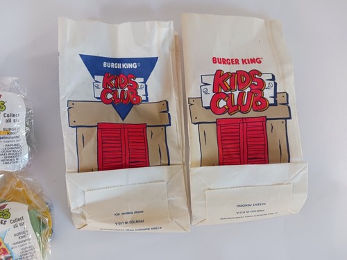 Burger King Teenage Mutant Ninja Turtles Rad Badges 1989 set completo di 6+ SACCO - Foto 6 di 8