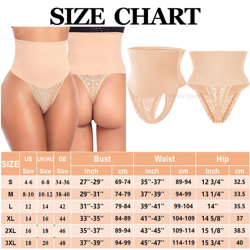 Women Tummy Control Body Shaper Trainer High-Waist Thong Panty Boned Shapewear - Picture 13 of 21