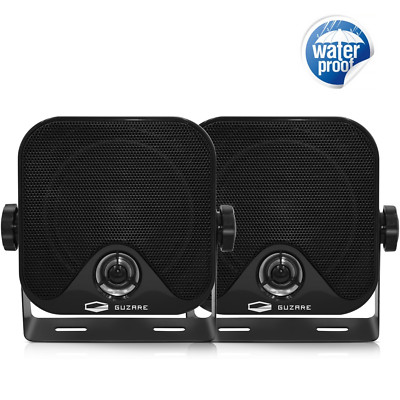 Auto Stereo Wasserdichte Lautsprecher Boot Schwarz 50W Box Lautsprecher Für UTV