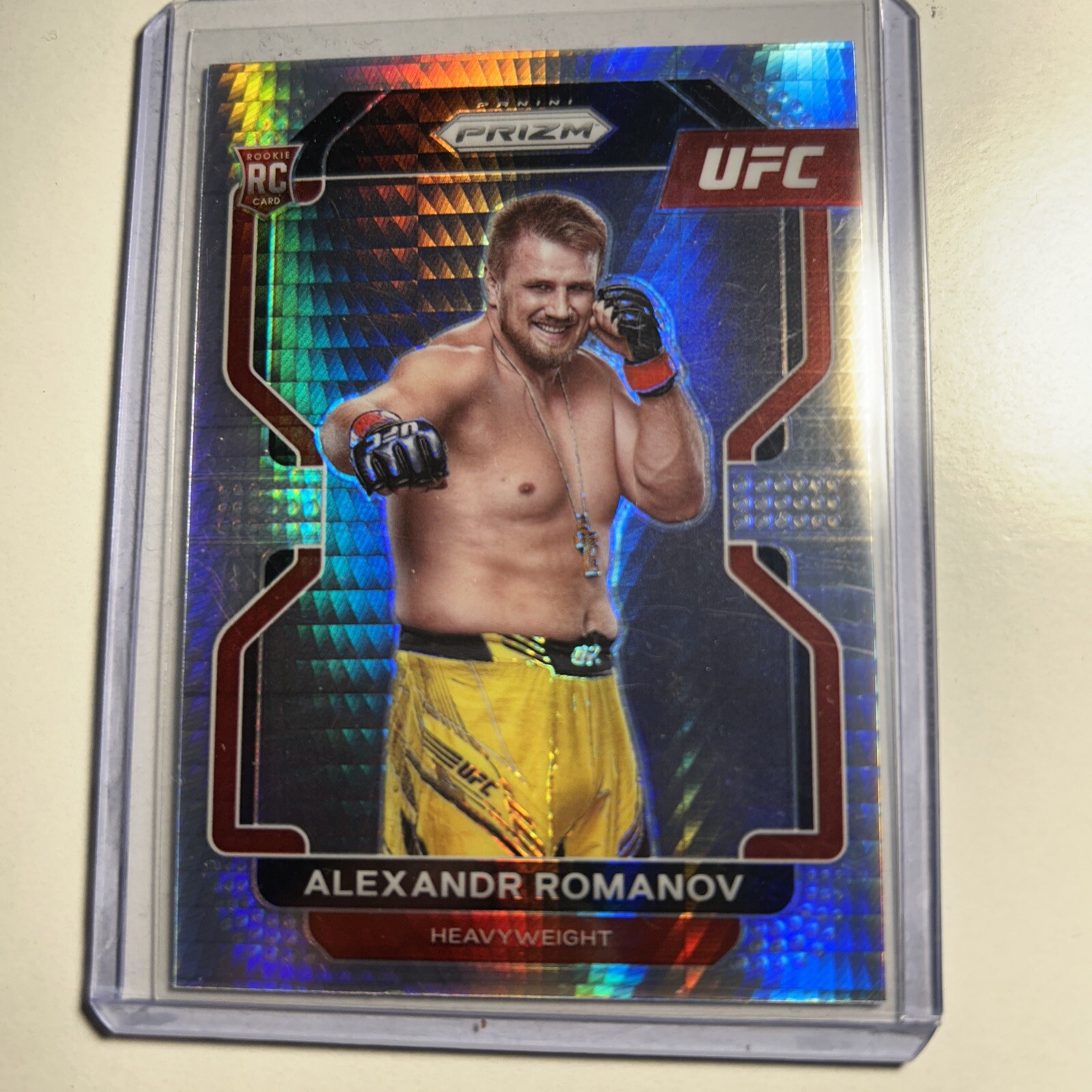 Alexandr Romanov 2022 Prizm Silver Hyper Rookie UFC #137 Heavyweight RC