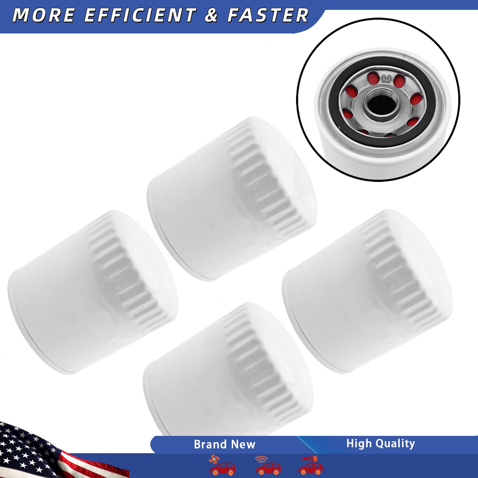 Aston Martin DBS Volante 2005-2016 Oil filters 4 pcs P/N AG436714AA