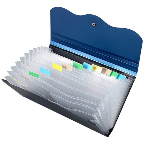 Receipt Storage Bag Folding File Organizer Document Folder for Desk
