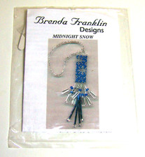 Brenda Franklin Designs MIDNIGHT SNOW Beaded Fob Kit
