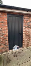 Anthracite Grey door & frame Small vertical design Gate SUPPLIED AND FITTED