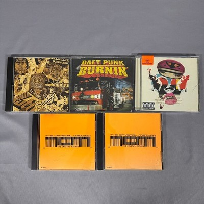 Daft Punk DJ Shadow The Prodigy CD Lot 5pc Multi Electronic Promo 90s 00s Music