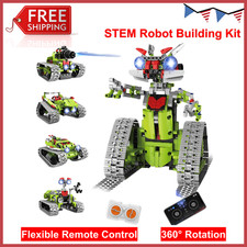 5 in 1 STEM Robot Building Kit For Kids 8-16, APP  Remote Control Robotics Toys