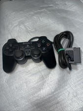 Sony PlayStation 1 PS1 OEM Clear Black DualShock Analog Controller SCPH-1200