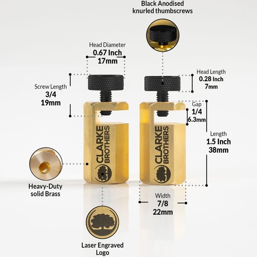 Clarke Brothers Stair Gauge – 2pcs Stair Tread Gauge for Conventional Framing... - Picture 2 of 9