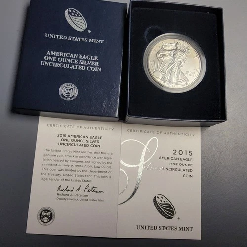 2015 American Eagle 1oz.  Silver $1 Coin Uncirculated US Mint