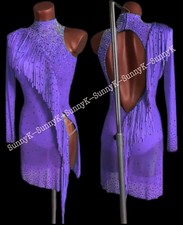 jz Handmade Women Samba Ballroom Swing Salsa Rumba Latin Dance Dress RHYTHM