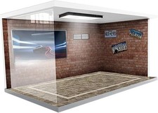 Diorama Auto Parkplatz Vitrine Modell Auto Garage Desktop Dekor 1/18,24,64