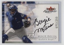 2001 Fleer Showcase Autographics Bengie Molina Auto 7xr