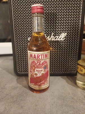 Mignonnette antique old mini bottle Martini rosé 6,5cl