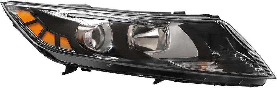 Para 2011-2013 Kia Optima conjunto de farol lado direito halogênio cromado lente transparente - Imagem 2 de 4