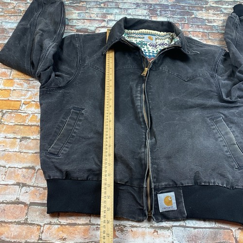 Carhartt Jacket Mens L Southwestern Aztec Navajo Lined Santa Fe Jacket BJS200 - Picture 11 of 12