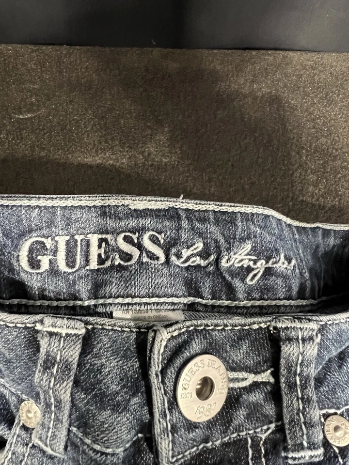 Jeans. Two Pair Of Girls Shorts. Size 10. Guess & Glo. #009 - Image 3 of 4