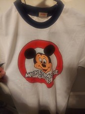 Vintage NOS 1960s-1970s tropix togs mickey mouse club ringer shirt