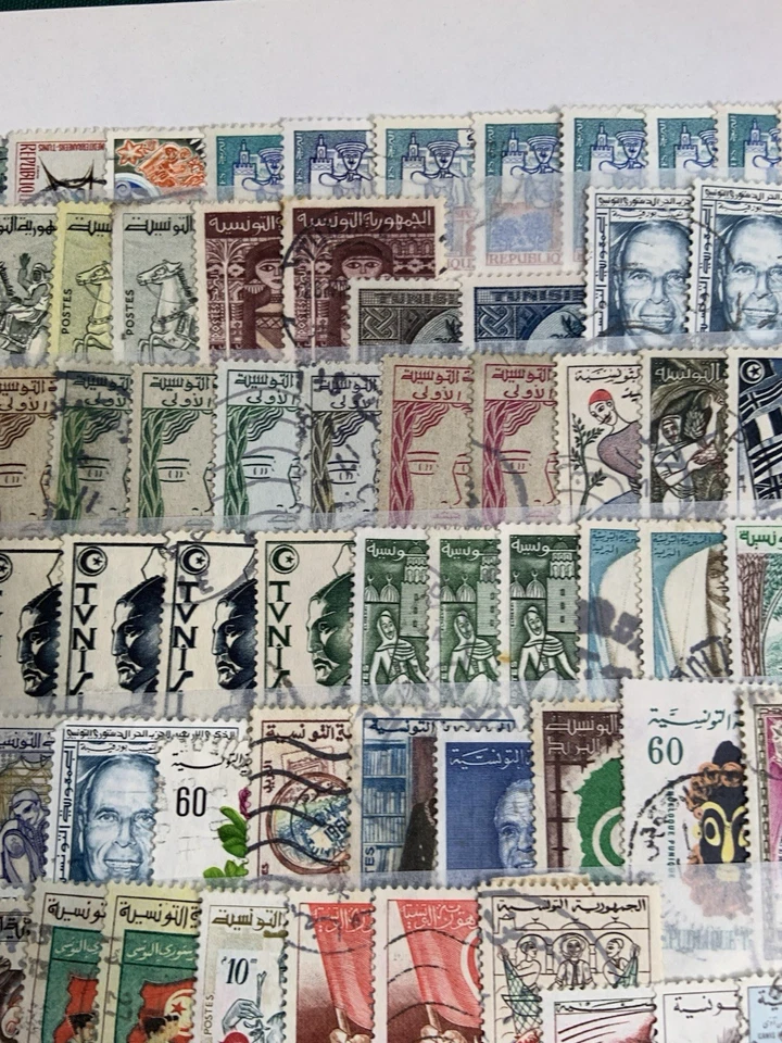 Tunisia 19th Century Onwards Stamp Collection On 2 Pages Unchecked Lot See Scans - Image 4 of 4