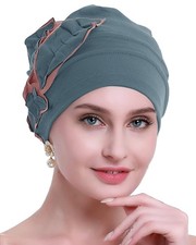 Cotton Chemo Hat Beanie Headwear for Women-Soft Cap Cancer for Hair Loss Ceru...