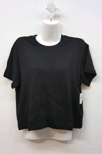 GAP Supima Cotton Relaxed Fit Crewneck Short Sleeves Women's T Shirt Small Black