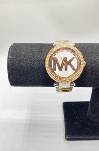 Michael Kors MK6314 Two-Tone Stainless Steel Crystal Bezel Watch 39mm