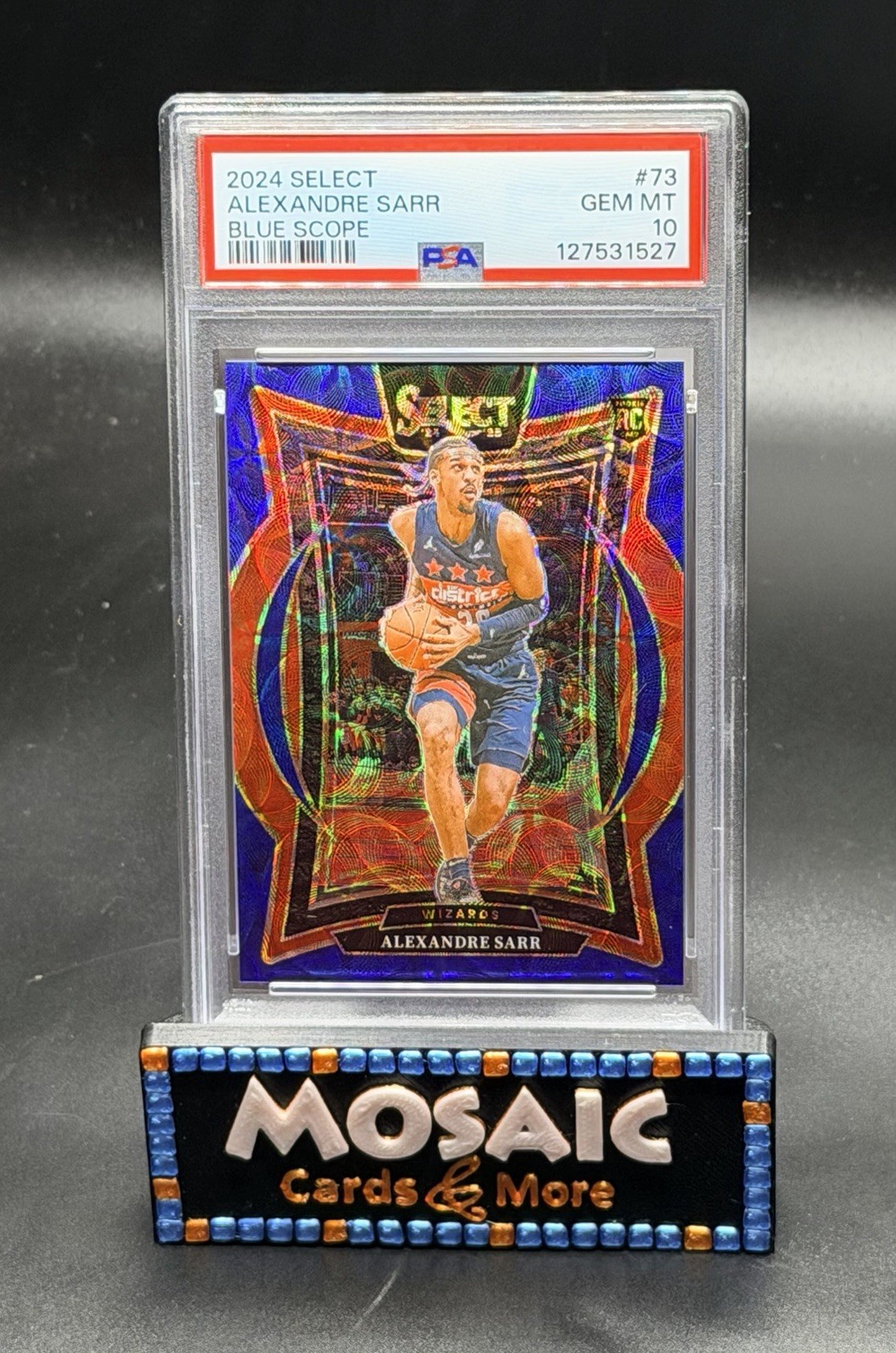 2024 Select Concourse Alexandre Sarr Blue Scope Prizm /249 Rookie RC PSA 10 GEM