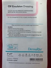 DermaRite oil emulsion dressing 5"x 9"