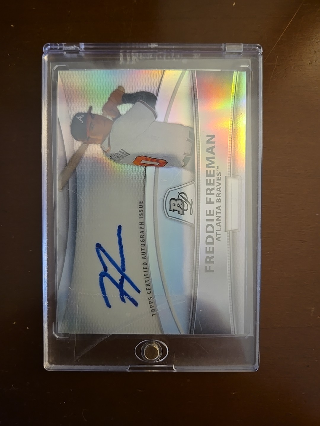 2010 Bowman Platinum - Autograph Refractor Freddie Freeman #BPA-FF Silver 