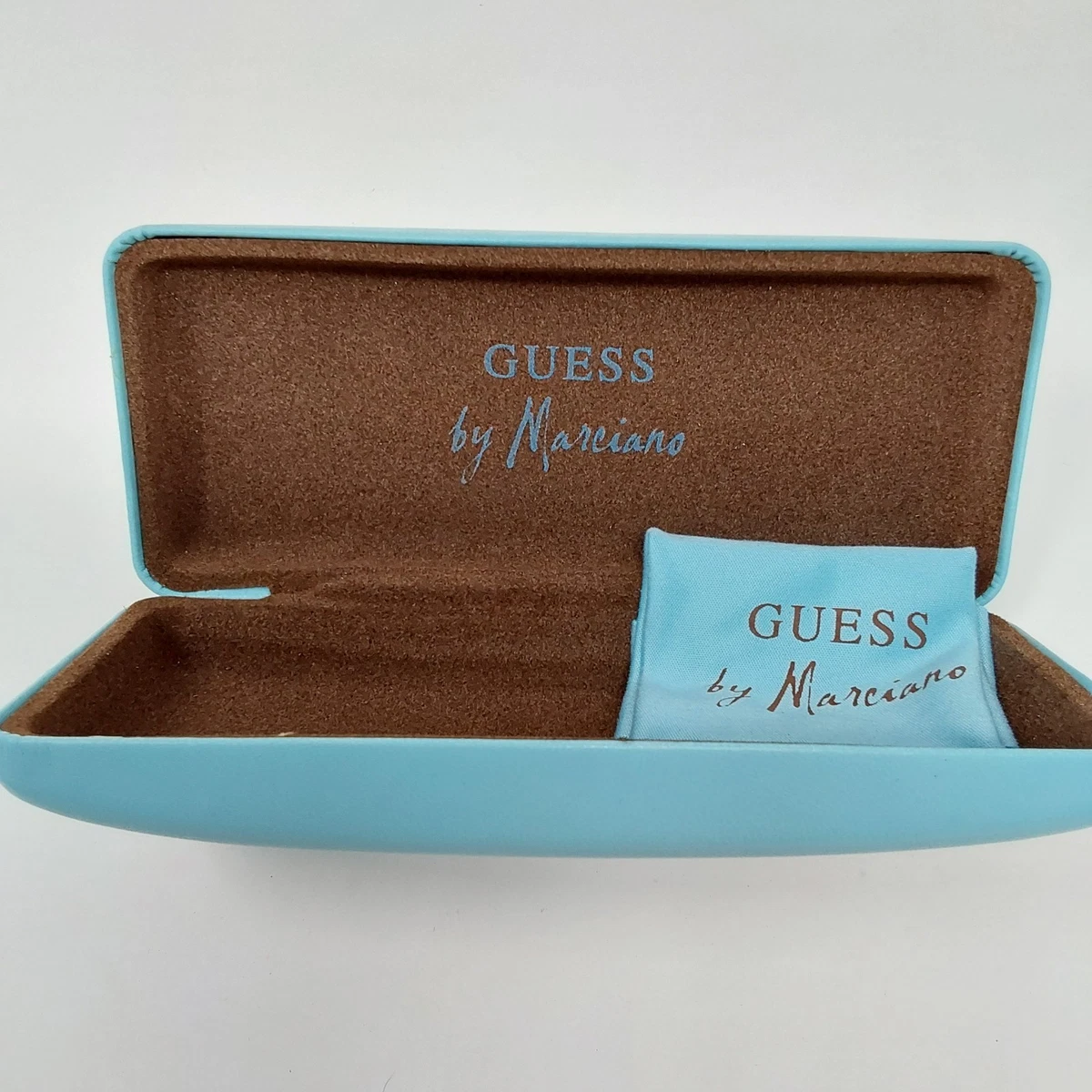 NEW! GUESS Sunglass Case With Lense Cloth Guess Faux Leather Eyeglass Sunglass Carrying Pouch Case w  main image 2