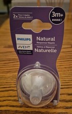 Philips Avent Natural Response Baby Bottle Nipple  3m  2 Nipples