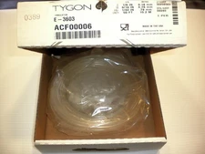 New 50ft. Tygon Tubing ACF00006 1/8" I.D. x 3/16" O.D. x 1/32" Wall, E-3603 Lab