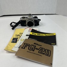 Nikon FG 35mm SLR Film Camera Body - Parts / AS IS