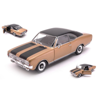 Opel Commodore A Gs/E Coupe' 1971 Gold/Black 1:24 Whitebox Auto Stradali -D- Neu